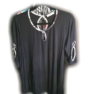 Black tunic 2/4 sleeve